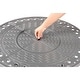 preview thumbnail 27 of 29, Round 34 in. x 34 in. Aluminum Propane Fire Pit Table with Glass Beads, Two Covers, Lid, 37,000 BTUs