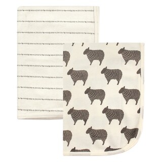 Hudson Baby Infant Cotton Swaddle Blankets, Sheep, One Size - Sheep - One Size