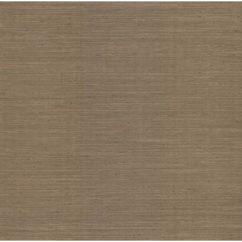 Chris Loves Julia x A-Street Prints Mycroft Chestnut Grasscloth Wallpaper