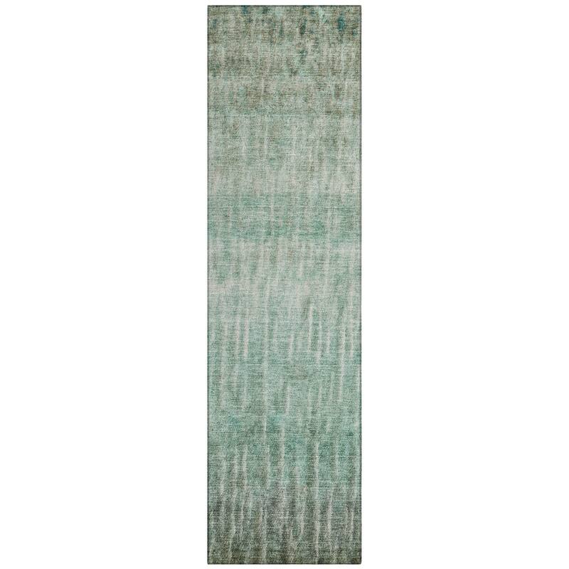 Machine Washable Indoor/ Outdoor Contemporary Ombre Chantille Rug