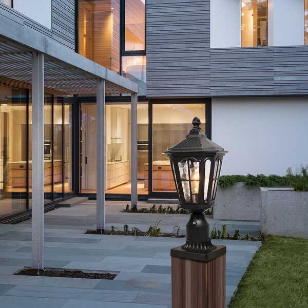 Outdoor 1 Light 17.5 H Post Light with Pier Mount Base Pack 1 or 2 On Sale Bed Bath Beyond 35547466