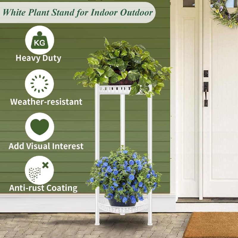 Plant Stand Indoor Outdoor - 11.8 x 11.8 x 30 inches
