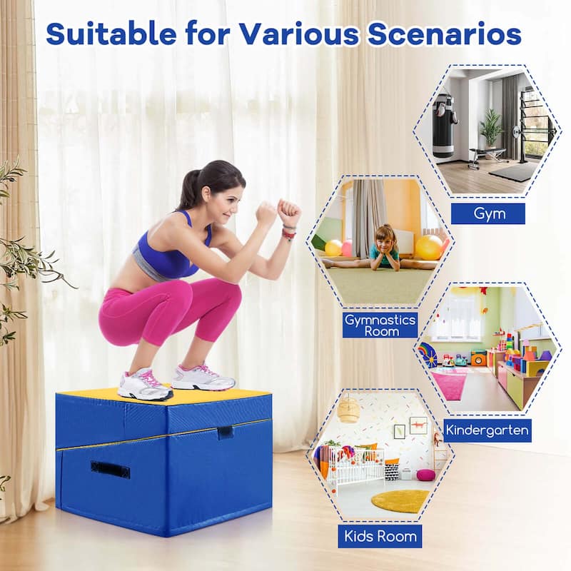 Costway Gymnastics Tumbling Mat Folding Incline Yoga Mat with Non-slip - See Details