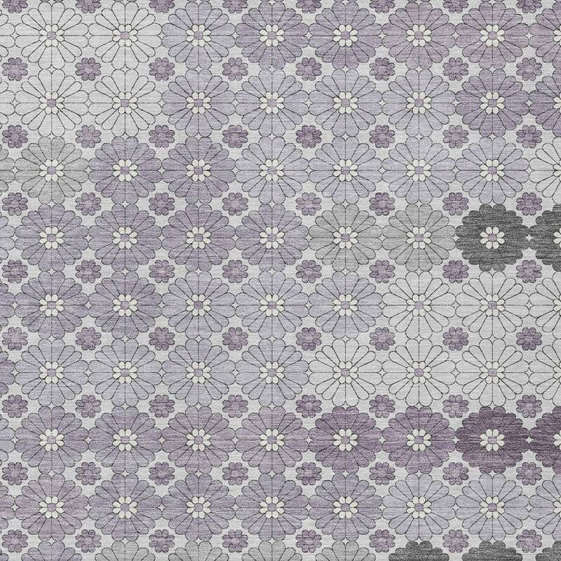 HomeRoots Floral Modern Rectangle Outdoor Rug