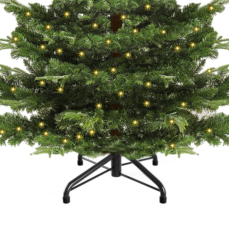 Moasis 6.5/7 ft Pre-Lit Artificial Aspen Fir Artificial Christmas Tree with 500 Multi-Mode Lights