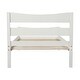 preview thumbnail 2 of 8, Twin Size Wood Platform Bed With Headboard And Wooden Slat Support (White)