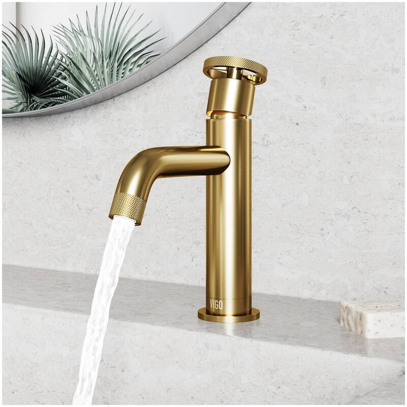 Vigo VG01046 Cass 1.2 GPM 8" H Single Handle Single Hole Bathroom