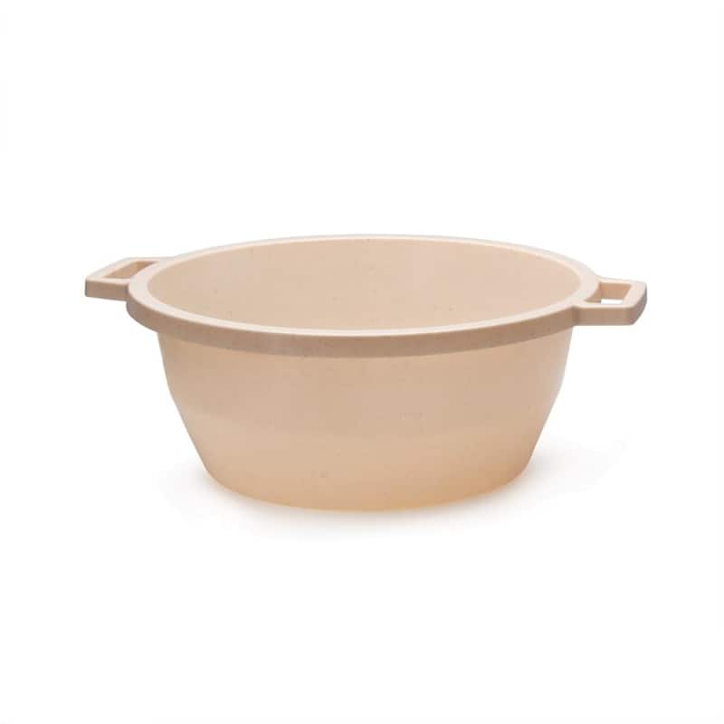 YBM Home Round Dish Wash Basin Dishpan, 1287 - Set Of 1 - Beige