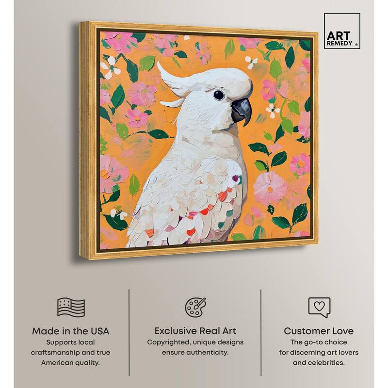 White Cockatoo II Canvas by Art Remedy