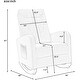 preview thumbnail 38 of 40, Velvet Rocking Chair with Side Pocket, Comfy Accent Chair with High Back, Upholstered Nursery Rocking Lounge Chair