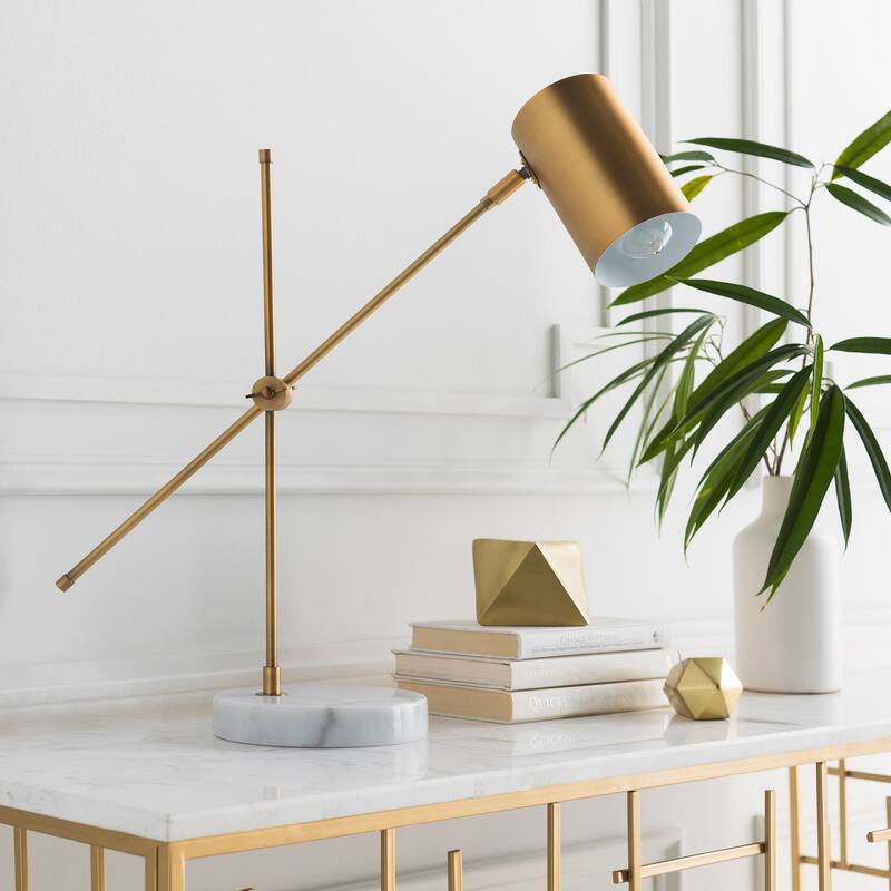 Cerrin Gold Modern Table Lamp - 24" H