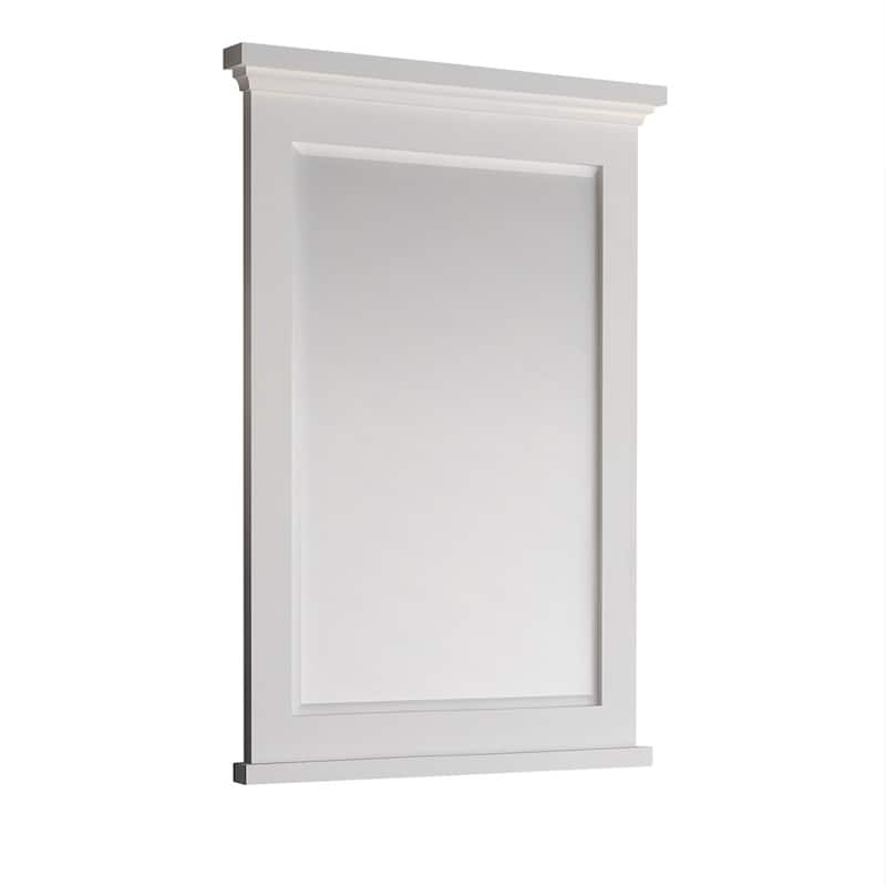 Fresca Cambria 34-13/16" x 27" Framed Bathroom Mirror - Matte White