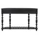 preview thumbnail 38 of 42, Vintage Curved Console Table Sofa Table Entryway Table with 4 Drawers and Bottom Shelf
