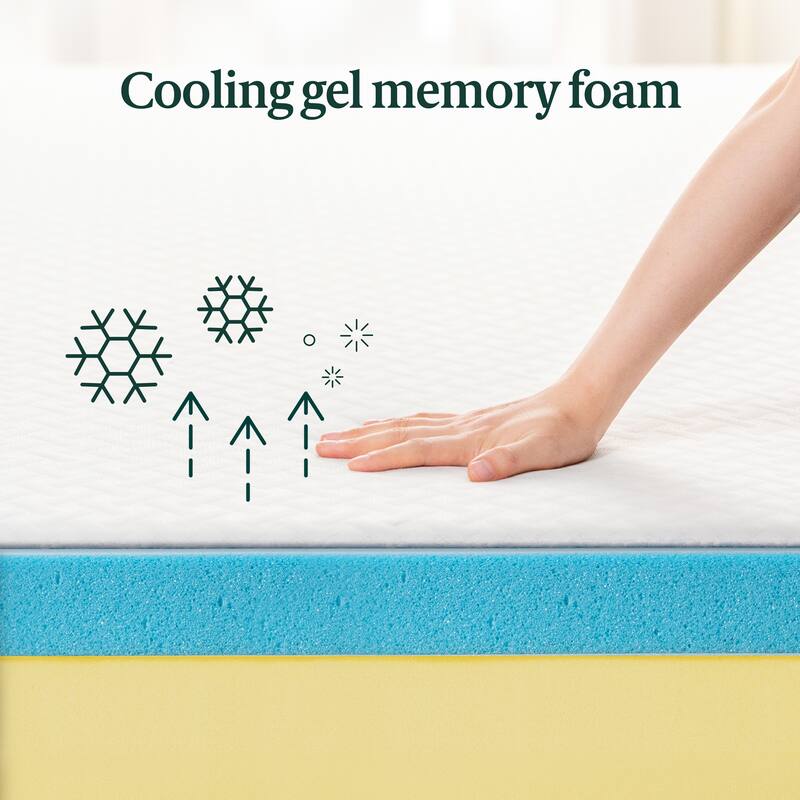 Priage by ZINUS 8-inch Green Tea Cool Mate Memory Foam Mattress