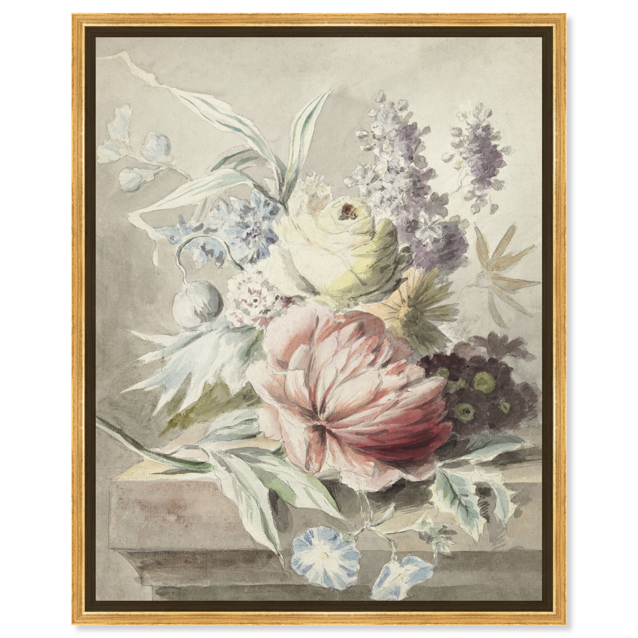 オリバーガル Oliver Gal 'Flowers 1750' Floral and Botanical White Wall