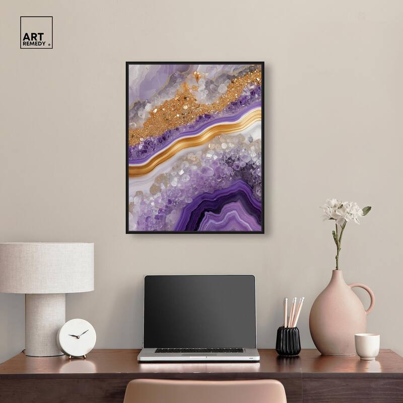 Gemstone Labyrinth II Canvas by Art Remedy