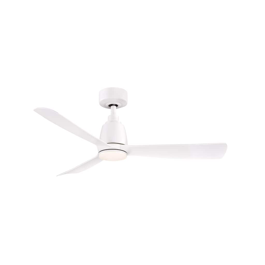 Kute - 44 inch Indoor/Outdoor Ceiling Fan with Matte White Blades - Matte White