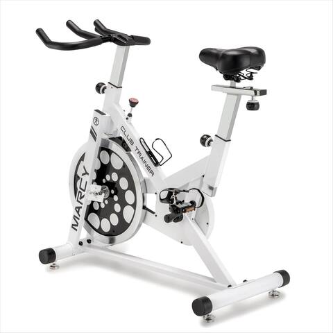 Marcy XJ-5801 Club Revolution Indoor Home Gym Exercise Bike Trainer, White/Black - 83