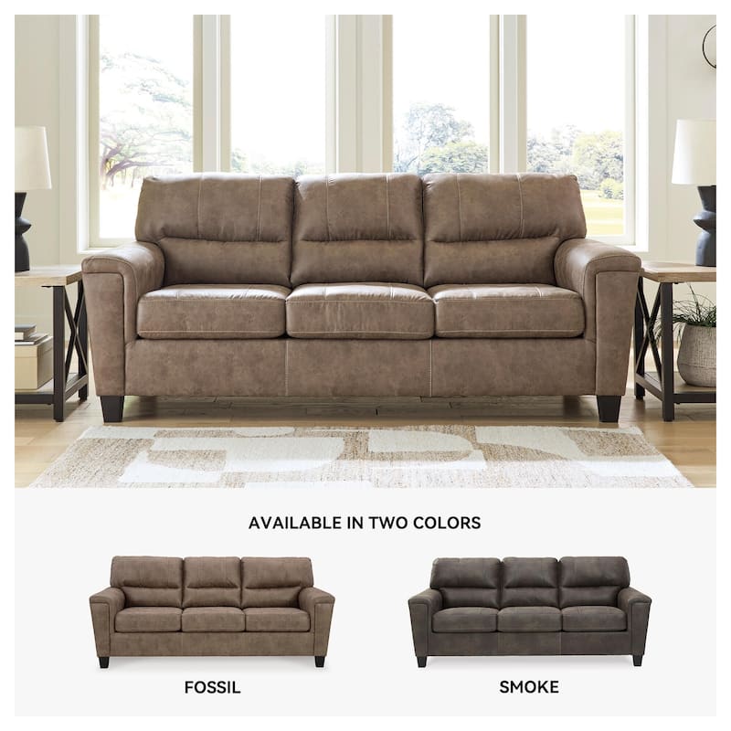 Signature Design by Ashley Navi Fossil Queen Sofa Sleeper - 89" W x 38" D x 39" H
