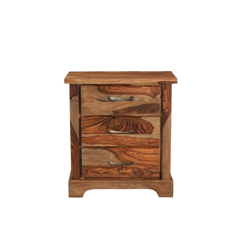 Avenue Live Edge 3-drawer Nightstand