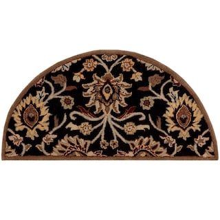 Patchway Handmade Classic Floral Wool Area Rug