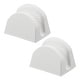 preview thumbnail 1 of 12, Yamazaki Home Magnetic Pot Holders - Set of 2, Silicone - L 2.76 x W 3.62 x H 2.83 inches White