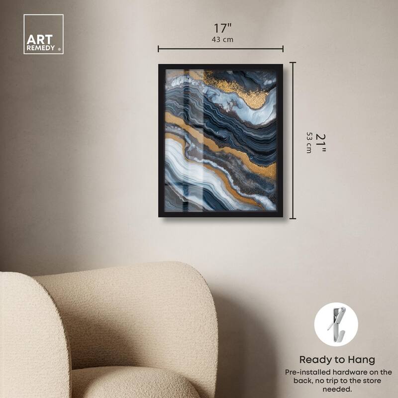 Acrylic Flow I Shadowbox by Art Remedy