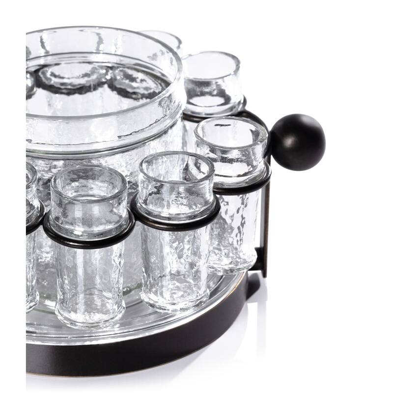 Agave 10-Piece Tequila Shot Set with Ice Bucket