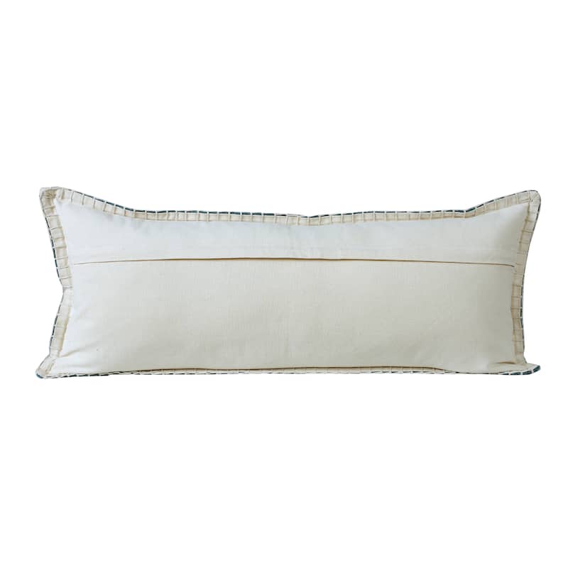 Sevita Guapo Casual Solid Stitched Edge Cotton Throw Pillow