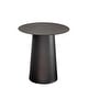 preview thumbnail 19 of 19, Mid Century Modern Metal Single Round Coffee Table 17.7" - Black