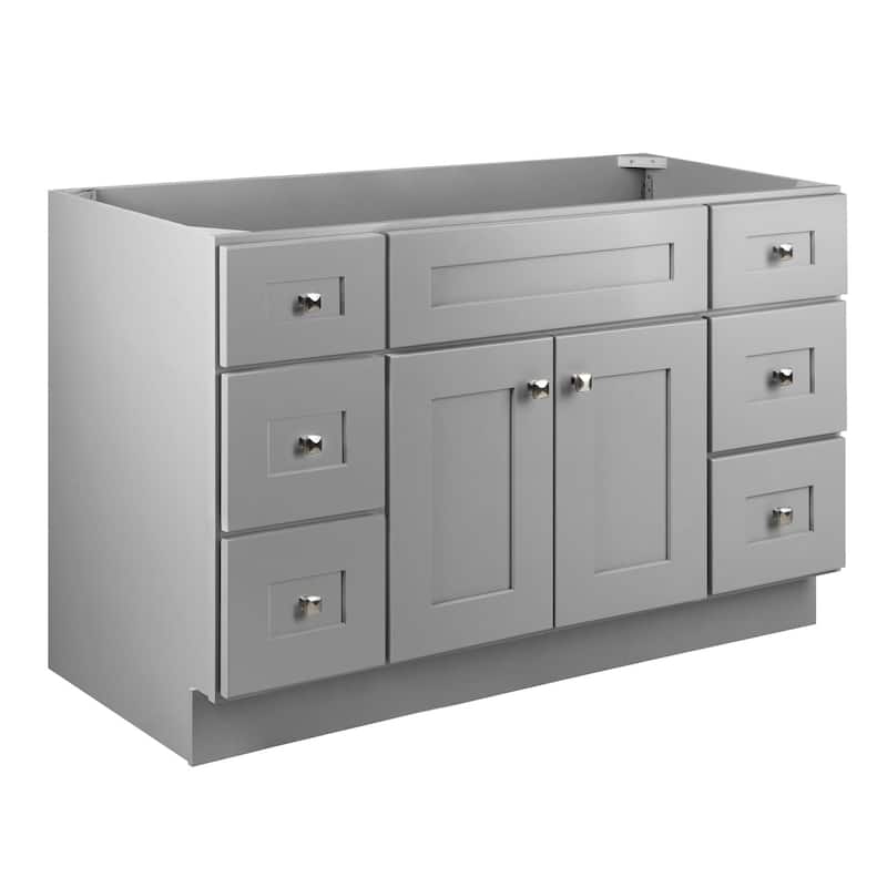 Design House 215772 Brookings 48" Single Free Standing Vanity Cabinet - Gray