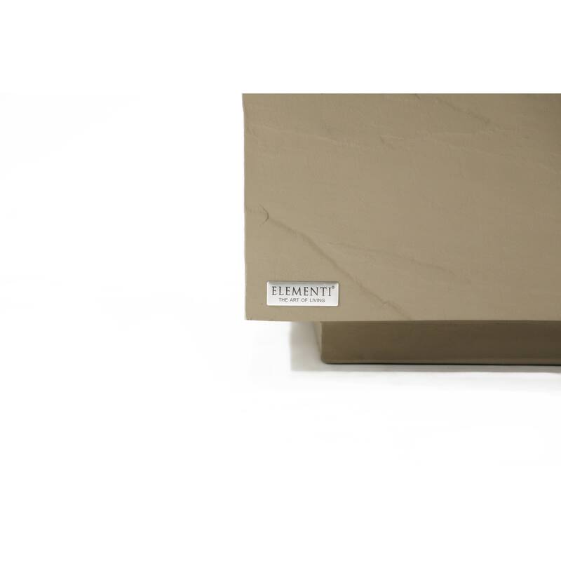 Elementi Home Colorado 40" Square Concrete Coffee Table