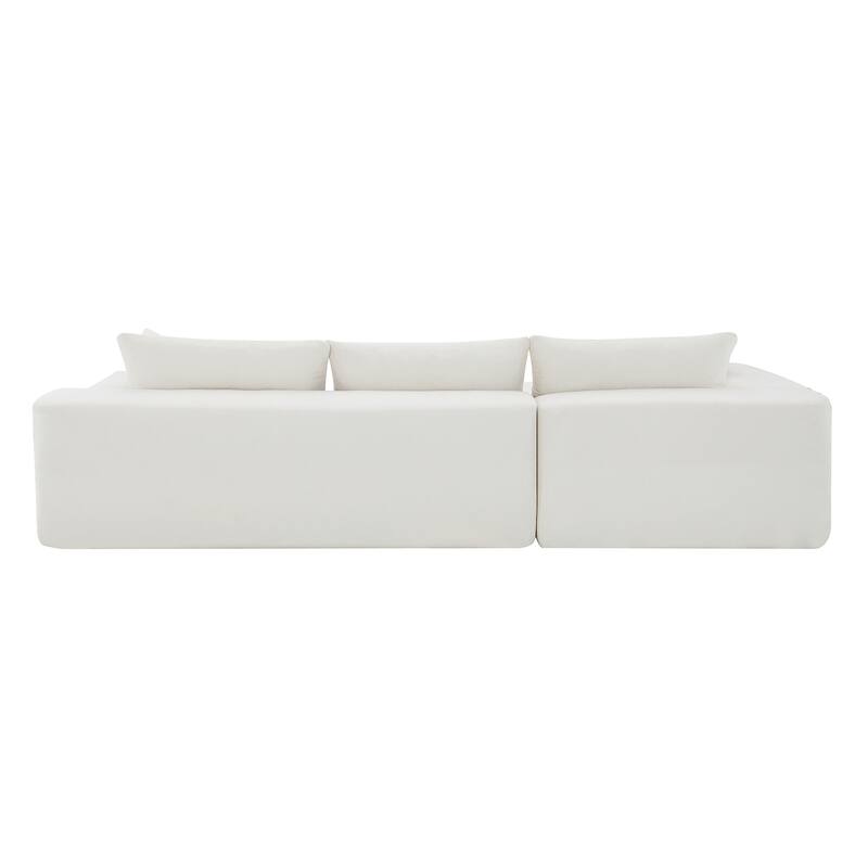 Modular L-Shape Sectional Sofa Set, Upholstered Sleeper Sofa