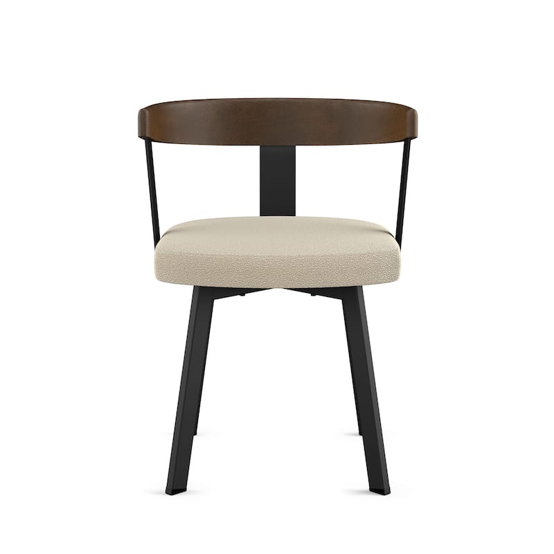 Amisco Lars Dining Chair with Wooden Backrest and Armrests