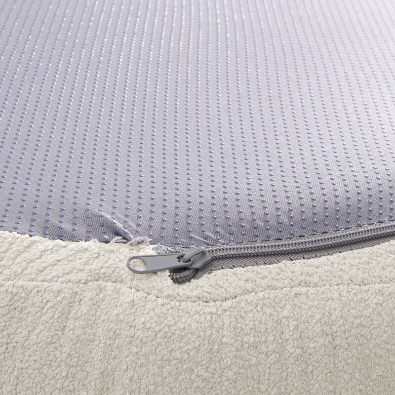 Curved Modular Sectional Sofa, Compressed 4-Seater Foam Couch, Comfy Wool Fabric Upholstered Sofa for Living Room, Bedroom