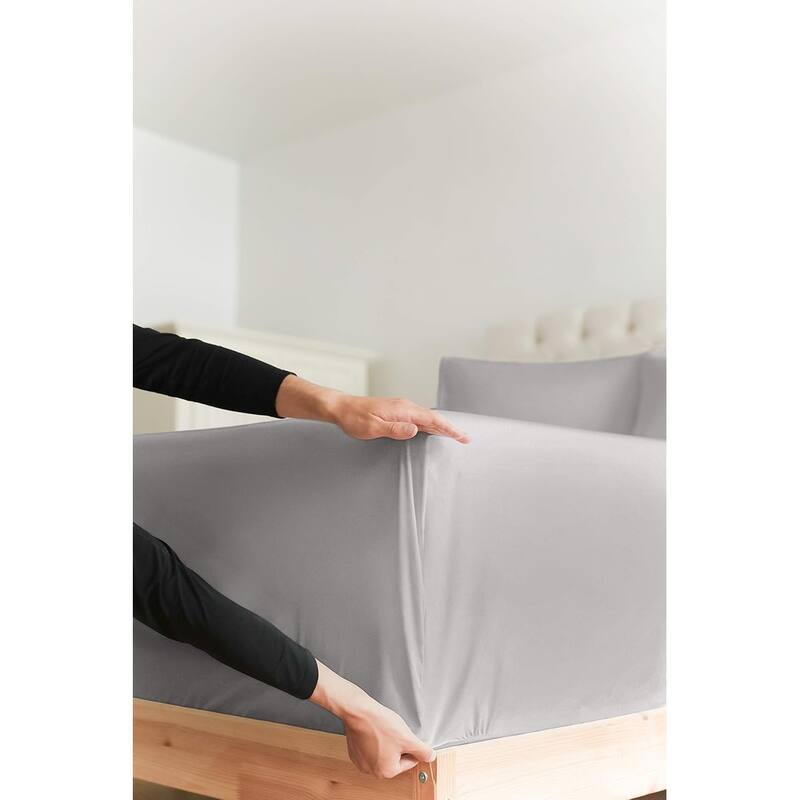 CGK Linens 100% Cotton 18" - 24" Inch Extra Deep Pocket Fitted Sheet