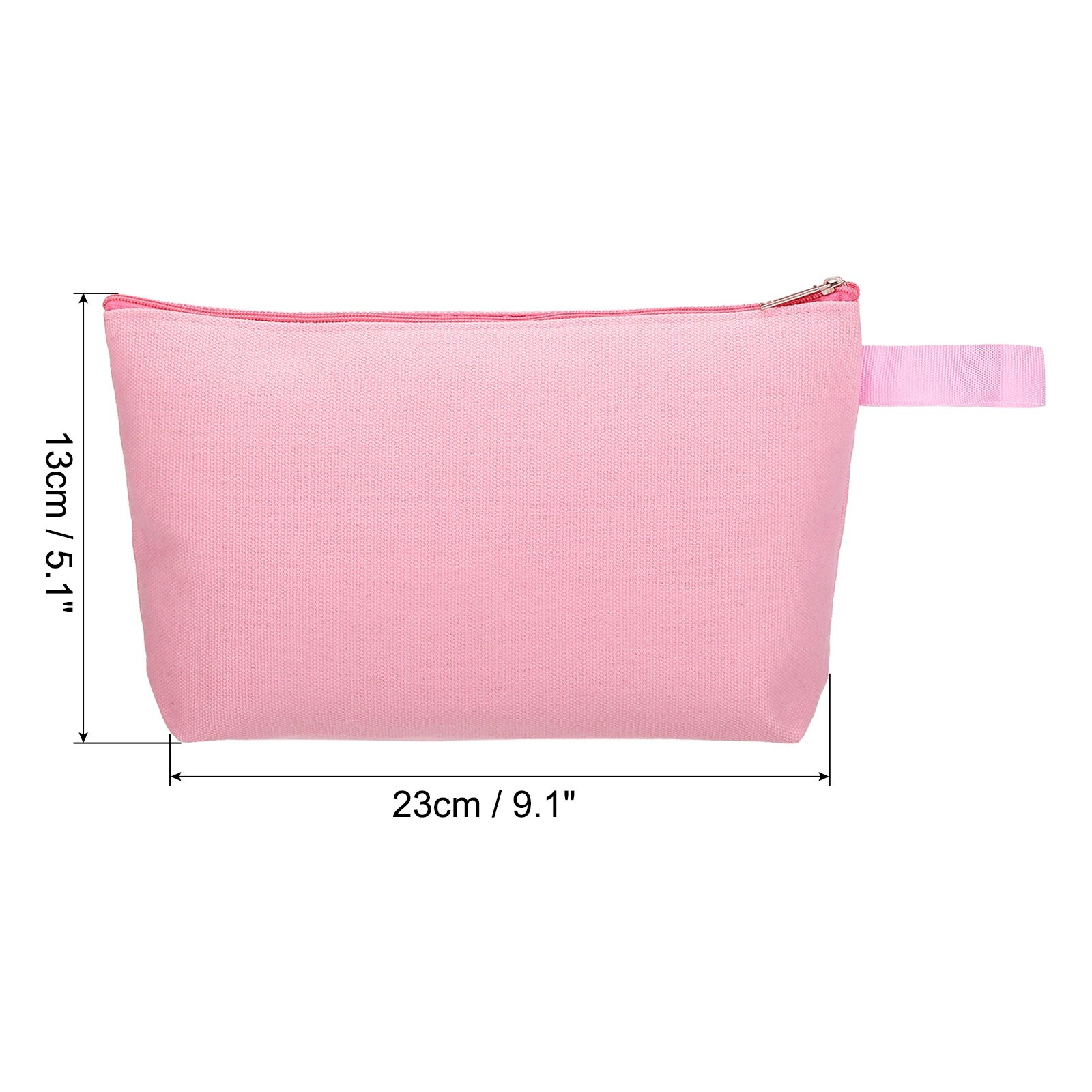 9.1x5.1 Canvas Makeup Bags with Strap, 5 Pcs Cosmetic Toiletry Pouch - 9.1  x 5.1 - Yahoo Shopping