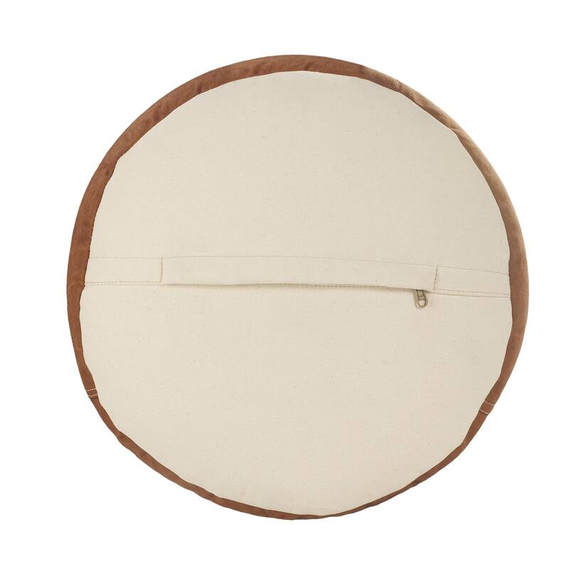 Sevita Rustic Industrial Color Block Pouf