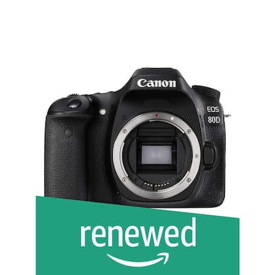 Canon EOS 80D Digital SLR Camera Body (Black) - 100