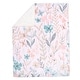 preview thumbnail 2 of 5, Lambs & Ivy Baby Blooms Watercolor Floral/Butterfly Soft Fleece Baby Blanket