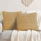preview thumbnail 64 of 92, Boho Living Jada Braided Cotton/Jute Throw Pillows Mustard Yellow - 20x20 Set of 2