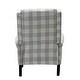 preview thumbnail 27 of 100, Olympus Upholstered Classic Manual Wingback Recliner with Spindle Legs by HULALA HOME