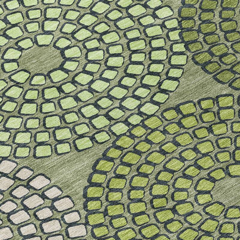 HomeRoots Geometric Transitional Rectangle Outdoor Rug