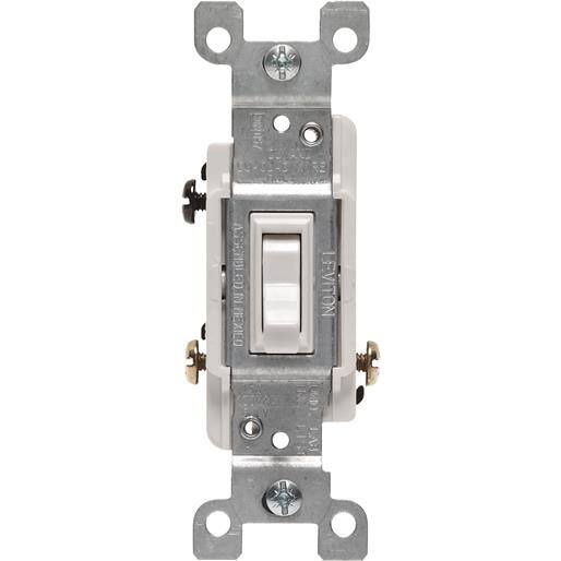 Leviton Wht 3 Way Switch 1453wcp Unit Each Contains 10 Per Case