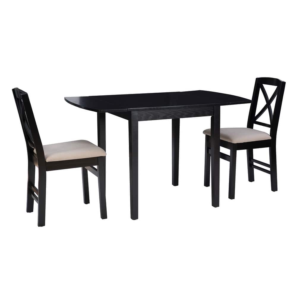 Piedmonth Rustic 3-Piece Drop Leaf Dining Set