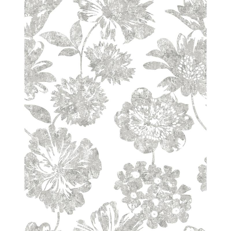 A-Street Prints Folia Taupe Floral Wallpaper
