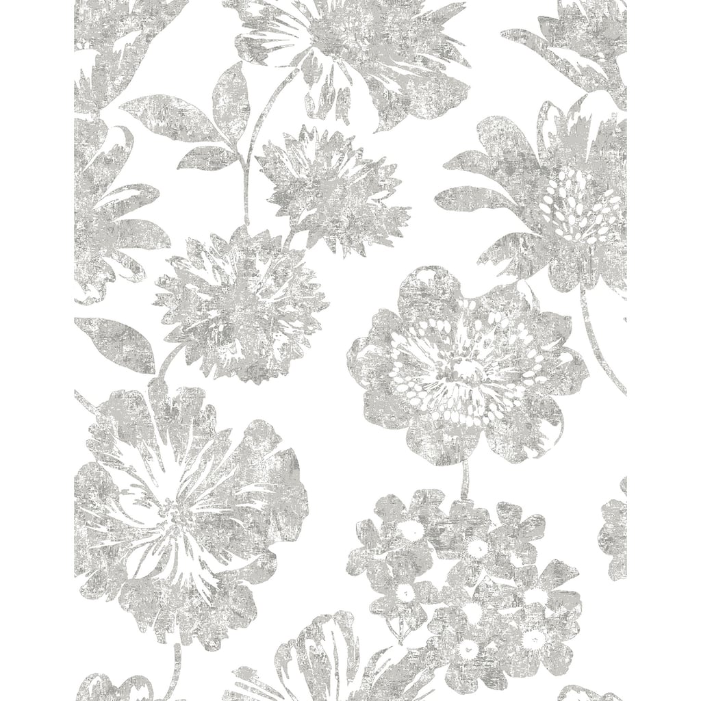 A-Street Prints Folia Taupe Floral Wallpaper