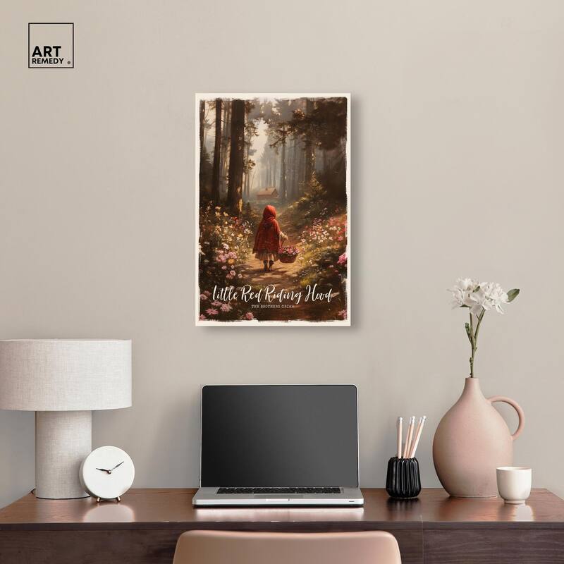 Classic Red Riding Hood Canvas by Art Remedy, Gallery Wrapped