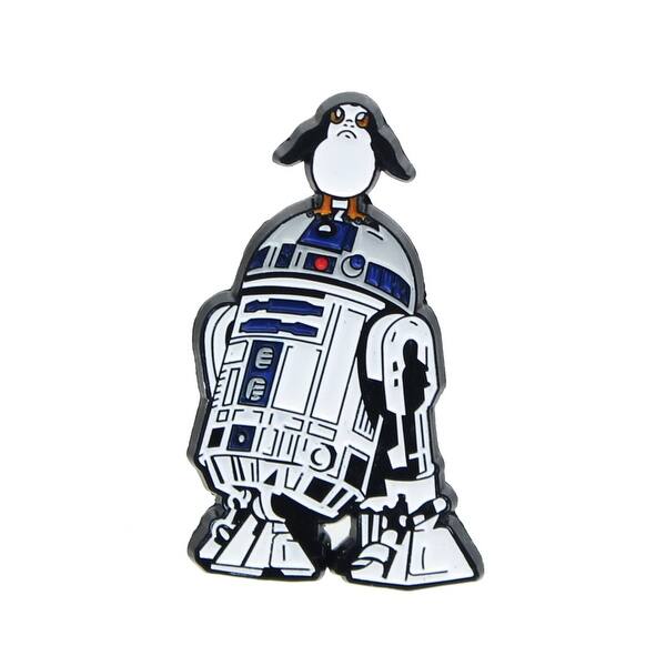 Shop Star Wars The Last Jedi R2 D2 W Porg Enamel Collector Pin Black Overstock 21863133