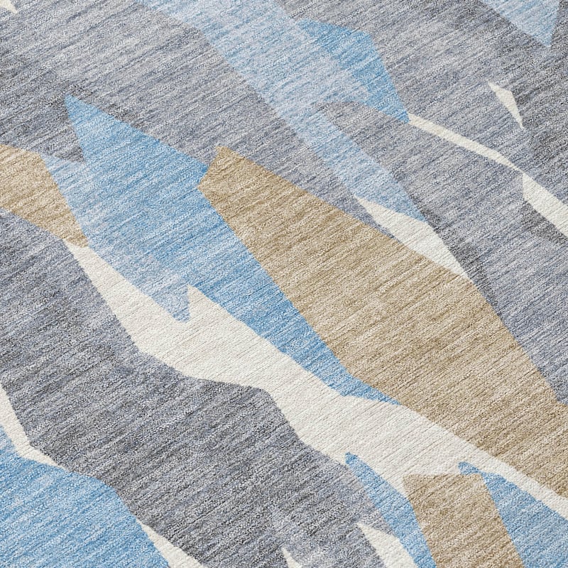 Machine Washable Indoor/ Outdoor Contemporary Dylan Chantille Rug
